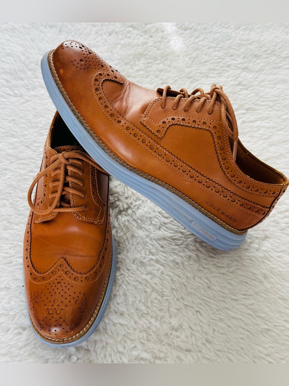 Cole Haan Brown Leather 10years Anniversary Edition lace up shoes size 10.5 M